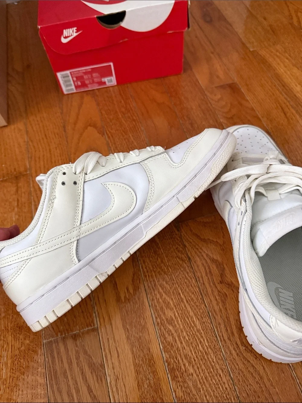 Nike Low-Top Sneakers in Off-White and Cream